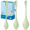Satisfyer Yoni Power 2 Pelvic Floor Training Set, Silicone, Žalias