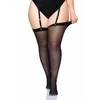 Leg Avenue Plus Size Juodas Tights - Classic Elegance, 100% Nylon