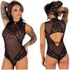 Livco Corsetti Bodies Livco Corsetti Sagen LC90694 Lace Mesh Bodysuit Juodas L/XL