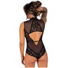 Livco Corsetti Bodies Livco Corsetti Sagen LC90694 Lace Mesh Bodysuit Juodas L/XL