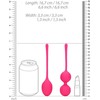 Loveline By Shots Loveline Thumping Kegel Ball Set 2 pcs - Wild Strawberry Color