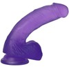 Lovetoy 7" Jelly Studs Crystal Dildo vidutinė violetinė