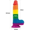 LOVETOY Prider Dildo 7.5' Colorful