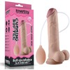 LoveToy 9 colių minkštas ejakuliacijos penis su kamuoliuku