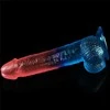 Lovetoy Dviejų spalvų dildo stiprus siurbtukas orgazmo varpos