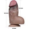 „Lovetoy“ storas, gyslotas dildo, realistiškas apimtis 21,5 cm
