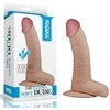 Lovetoy Storas styguotas dildo su siurbtuku ir kamuoliukais 20 cm