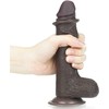 LOVETOY 7'' Sliding-Skin Dildo Coffee