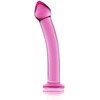 Lovetoy Lekko zakrzywione dildo proste rožinė 18,5 cm