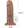 LoveToy 10,5 colio realistiškas putlus vibruojantis dildo