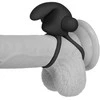 Lovetoy Silikoninis varpos žiedas „Power Clit Duo“ – juodas