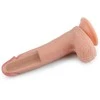 Lovetoy Platinum 8 colių dvigubo sluoksnio platininis silikoninis penis