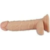 Lovetoy 7,5 colio ilgio itin stiprus vibruojantis dildo su minkšta oda