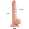 „Lovetoy“ didelis dildas realistiškas penis su siurbtuku