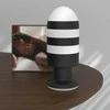 Lovetoy ANALINIS KAIŠTUKAS JUODA-BALTA SILIKONINIS ANALINIS KAIŠTUKAS 19,5 CM