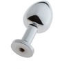MALESATION Alu-Plug su siurbtuku mažas, chromuotas