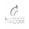 Mancage Man Cage Model 02 Intimate Control System 3.5"/9cm Polycarbonate Juodas