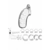 Mancage Man Cage Model 03 Polycarbonate Chastity System, 11.5 cm, Juodas