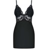 Obsessive Chemise &amp; Thong Juodas S/M - Refined Lace Nightwear Set