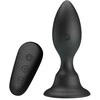 MR PLAY Vibrating Intimate Plug Juodas with Remote Control, 12 Modes, 108mm