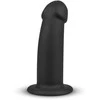 NO-PARTS Charlie Silicone Intimate Device 14.5 cm Juodas with Suction Base