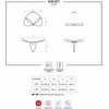 Obsessive - 838-SET-3 Komplektas 2 vnt Raudona S/M