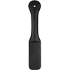Ouch By Shots OUCH Bonded Leather Paddle - Stitched Impact Tool, Juodas