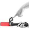 Ouch By Shots OUCH Bonded Leather Paddle - Stitched Impact Tool, Juodas