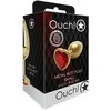 Ouch By Shots Rožinė Ouch! Heart Gem Intimate Jewelry Plug Small Sidabrinis-Rožinė Aluminum