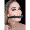 Ouch By Shots OUCH! Silicone Adjustable Bit Gag - Juodas, Classic Design