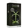 Ouch By Shots OUCH! Glow in the Dark Adjustable Full Body Harness S/M Žalias