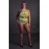 Ouch By Shots Rožinė OUCH! Neon Body with Grecian Neckline UV Reactive - Neon Rožinė, Size XS/XL
