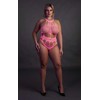 Ouch By Shots Rožinė OUCH! Neon Body UV-Activated Grecian Neckline Neon Rožinė XS/XL