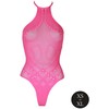 Ouch By Shots Rožinė NEON Body Halter Neck UV-Activated Lingerie Neon Rožinė Size XS-XL