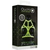 Ouch By Shots Ouch! Glow in the Dark Bra Harness S/M - Adjustable Luminous Žalias