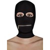 Ouch By Shots Ouch! Xtreme Zipper Hood Mask with Adjustable Mouth Closure Juodas
