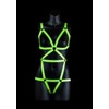 Ouch By Shots Ouch! Full Body Harness Glow-in-the-Dark Adjustable S/M