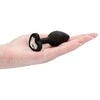Ouch By Shots Sinner Gear Diamond Heart Model Intimate Plug Regular Silicone Juodas