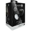 Ouch By Shots Ouch! Large Aliuminio Intimate Plug with Round Gem Base, Sidabrinis Finish