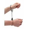 Ouch By Shots Ouch! Beginner's Metal Handcuffs with Quick-Release System, Sidabrinis