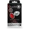 Ouch By Shots Ouch! Aluminum Intimate Plug Small - Sidabrinis, Round Gem Base