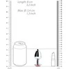 Ouch By Shots Ouch! METALOWY KOREK ANALNY PLUG Z DIAMENTEM 8 CM WODOODPORNY