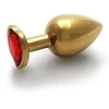 Ouch By Shots Ouch! Heart Gem Metal Plug Medium - Jewel Base, Smooth Aluminum