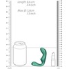 Ouch By Shots OUCH! Pointed Vibrating Prostate Stimulator Metallic Žalias Remote Control