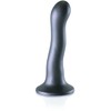 Ouch By Shots Ouch! Ultra Soft Silicone Curvy Intimate Device 17 cm Metallic Finish