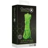 Ouch By Shots Ouch! Glow in the Dark Bondage Rope 10m - Luminous Žalias, Soft Fiber