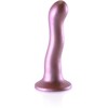 Ouch By Shots Ouch! Ultra Soft Silicone Curvy Model 17cm with Suction Cup Metallic