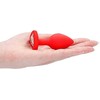 Ouch By Shots Sinner Gear Diamond Heart Silicone Plug Regular - Flexible Neck, Jewel Base