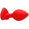 Ouch By Shots Sinner Gear Diamond Heart Silicone Plug Regular - Flexible Neck, Jewel Base