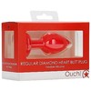 Ouch By Shots Sinner Gear Diamond Heart Silicone Plug Regular - Flexible Neck, Jewel Base